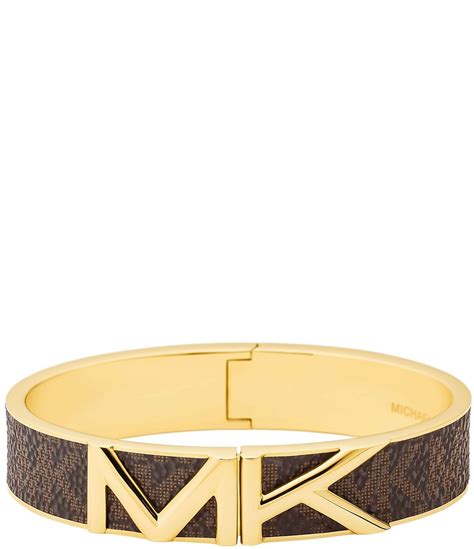 Michael Kors MK Mott Logo Signature Bangle Bracelet 